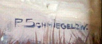 Bild Gemälde - Pedro Schmiegelow - Skiläufer auf der Wasserkuppe