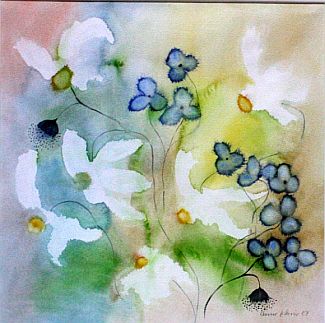 Bild Gemälde - Anne Sicker Schroer - Blumenaquarell
