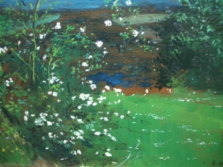 Bild Gemälde - Robert Sterl - Blühende Wiese
