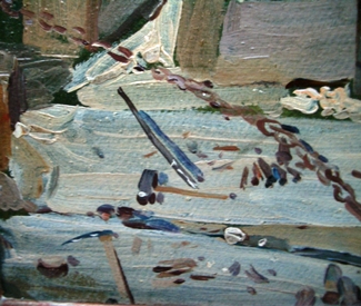 Bild Gemälde - Robert Sterl - Steinbruch mit Arbeitern