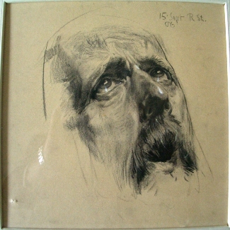 Bild Gemälde- Robert Sterl - Kopfstudie 15. Sept. 1906