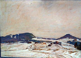 Bild Gemälde - Willi Ter Hell - Winter in Frankenheim 