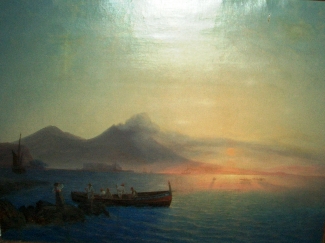 Bild Gemälde - F.F. Dh. Thömig - Die Bucht von Neapel