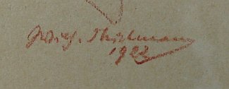 Bild Gemälde - Wilhelm Thielmann - Schwälmer Bauer mit Brom Kapp