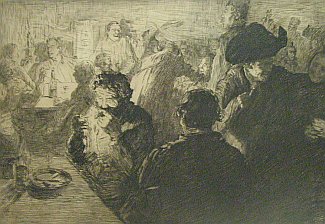 Bild Gemälde - Wilhelm Thielmann - Im Wirtshaus