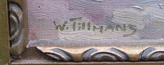Bild Gemälde - Willi Tillmanns - Weg nach Bad Wildungen im Winter