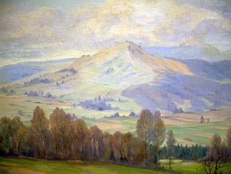 Bild Gemälde - Willi Tripp - Die Rhön bei Steinau / Schlüchtern