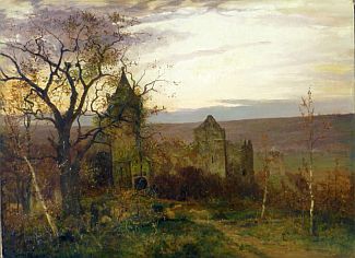 Bild Gemälde - Paul Wilhelm Tübbecke - Altes Schloss / Gutshaus