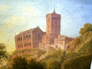 Bild Gemälde - unbekannter Künstler - Wartburg in eisenach um 1800