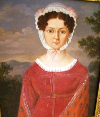 Bild Gemälde - unbekannter Künstler - Biedermeier Frau