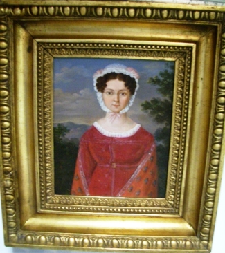 Bild Gemälde - unbekannter Künstler - Biedermeier Frau