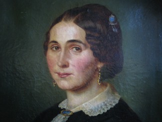Bild Gemälde - Unbekannter Künstler - Portrait einer vornehmen Dame