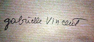 Bild Gemälde - Gabrielle Vincent - Jacques Brel am Mikrofon
