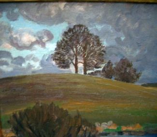 Bild Gemälde - Hans Richard Volkmmann - Willingshäuser Sommergewitter