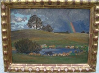 Bild Gemälde - Hans Richard Volkmmann - Willingshäuser Sommergewitter
