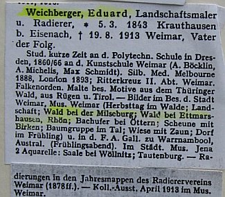 Bild Gemälde - Eduard Weichberger - Ettmarshausen