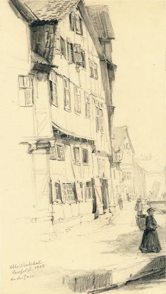 Bild Gemälde - Otto Westphal - An der Geis 1908
