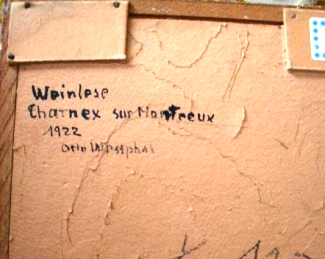 Bild Gemälde - Otto Westphal  -  Weinlese bei Charneux sur Montreux 1922