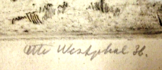 Bild Gemälde - Otto Westphal - Stiftsruine Bad Hersfeld