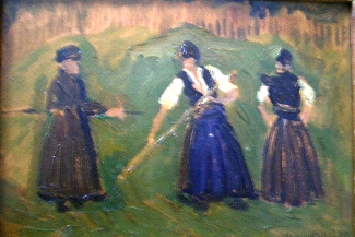 Bild Gemälde - Otto Westphal - Heuernte