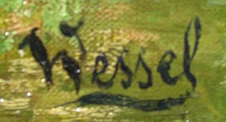 Bild Gemälde - Wessel - An der Antreff zu Willingshausen