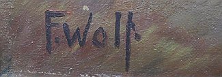 Bild Gemälde - Fritz Wolf - Rhönlandschaft