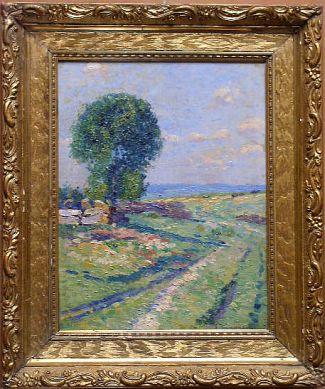 Bild Gemälde - Emil Zimmermann - Wiesenweg mit Baum im Sommer