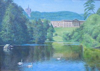 Bild Gemälde - v. P. Zirbes - Schlosspark Wilhelmshöhe Kassel